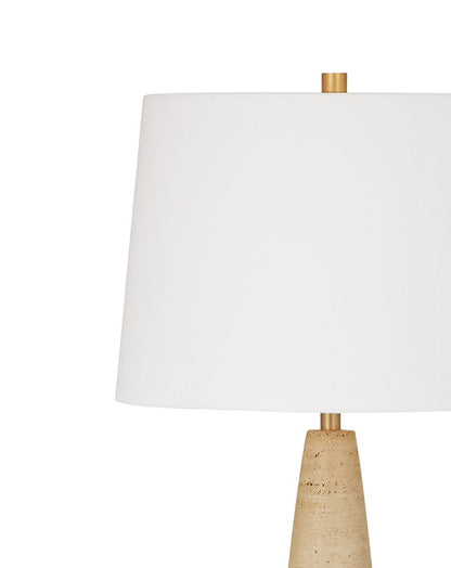 Bassett Mirror - Oakmont 29" Cream Travertine Table Lamp - L4810T view 2
