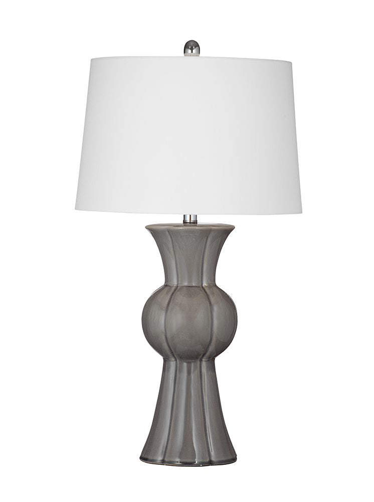 Bassett Mirror - Orillia 30" Gray Ceramic Table Lamp - L4640T view 1