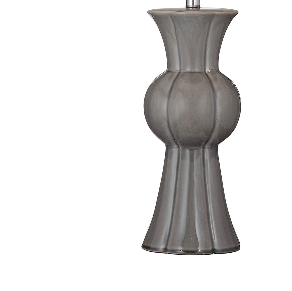 Bassett Mirror - Orillia 30" Gray Ceramic Table Lamp - L4640T view 3