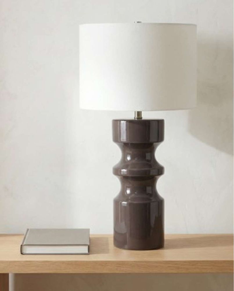 Bassett Mirror - Orvex 30" Brown Ceramic Table Lamp - L4805T view 4
