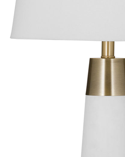 Bassett Mirror - Osage 30" White Glass Table Lamp - L4513T view 2