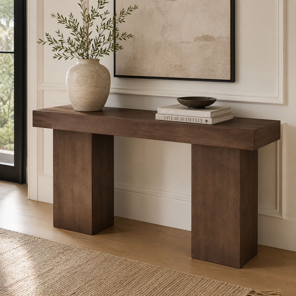 Bassett Mirror - Padula 48" Brown Mango Wood Console Table - 9411-LR-400 view 5