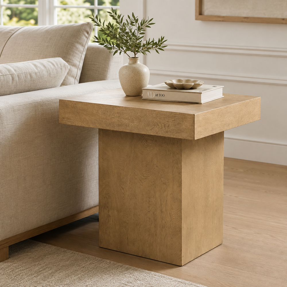 Bassett Mirror - Padula Large Light Oak End Table - 9412-LR-251 view 5