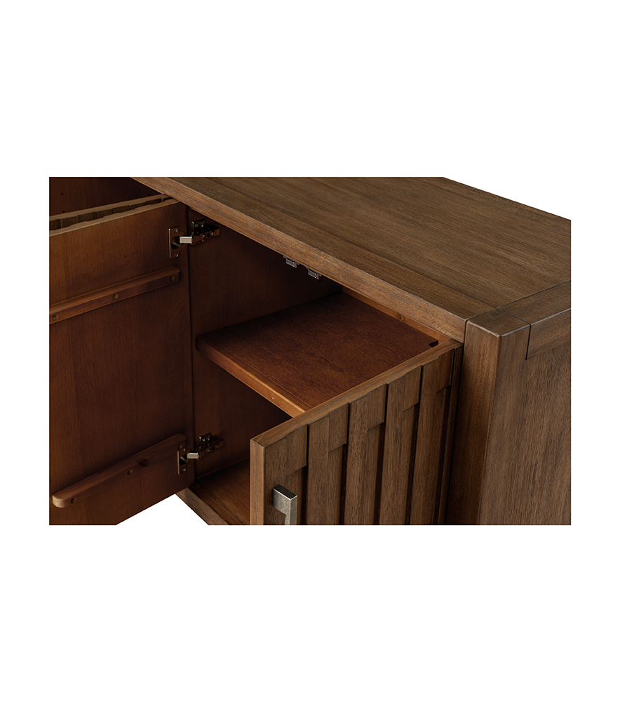 Bassett Mirror - Palmer 66" Burnished Oak Four-Door Storage Cabinet - 6088-DR-576 view 4