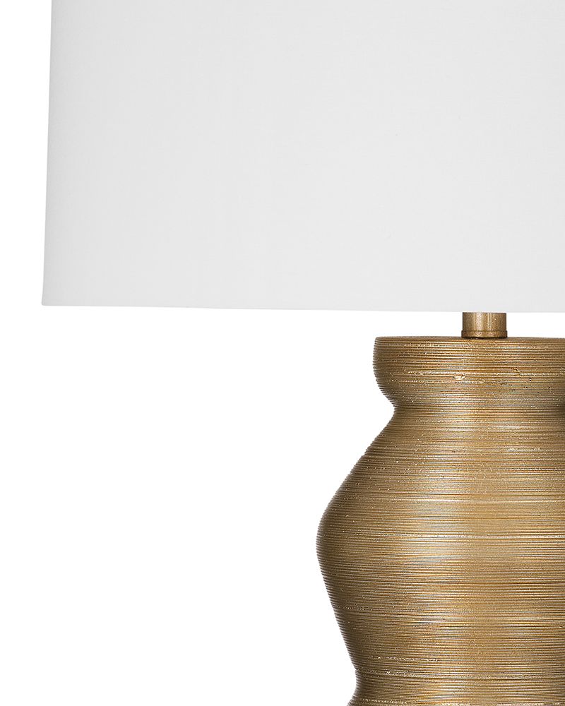 Bassett Mirror - Panola 34" Gold Resin Table Lamp - L4518T view 2