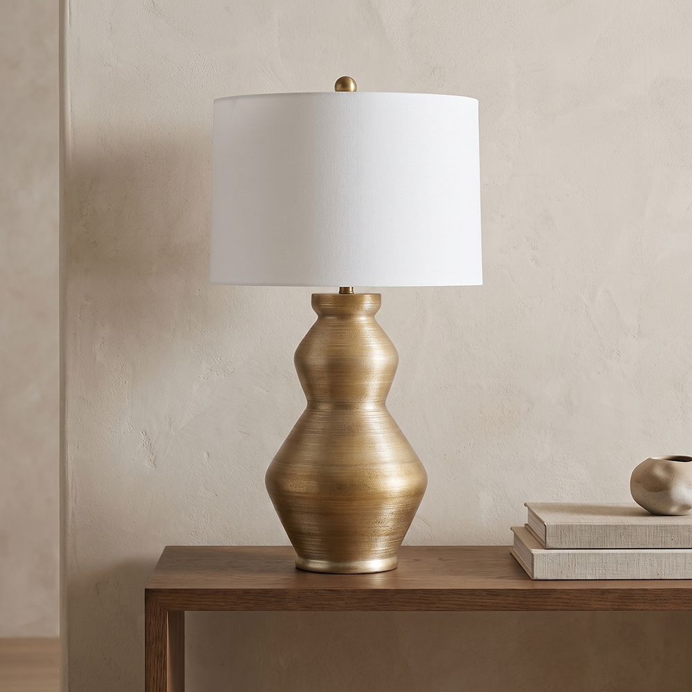 Bassett Mirror - Panola 34" Gold Resin Table Lamp - L4518T view 4