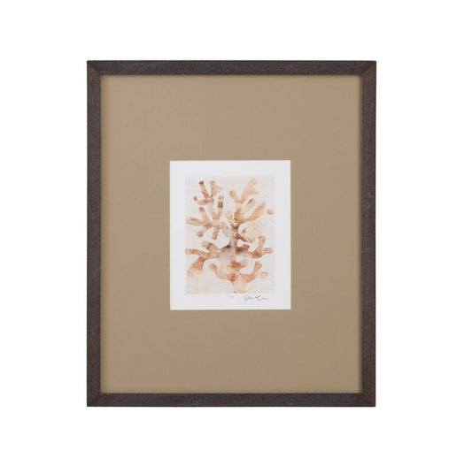 Bassett Mirror - Parchment Coral I Framed Print in Brown - 9902-275A view 1