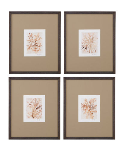 Bassett Mirror - Parchment Coral II Framed Print in Brown - 9902-275B view 3