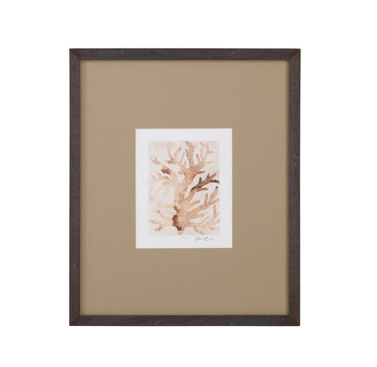 Bassett Mirror - Parchment Coral III Framed Print in Brown - 9902-275C view 1