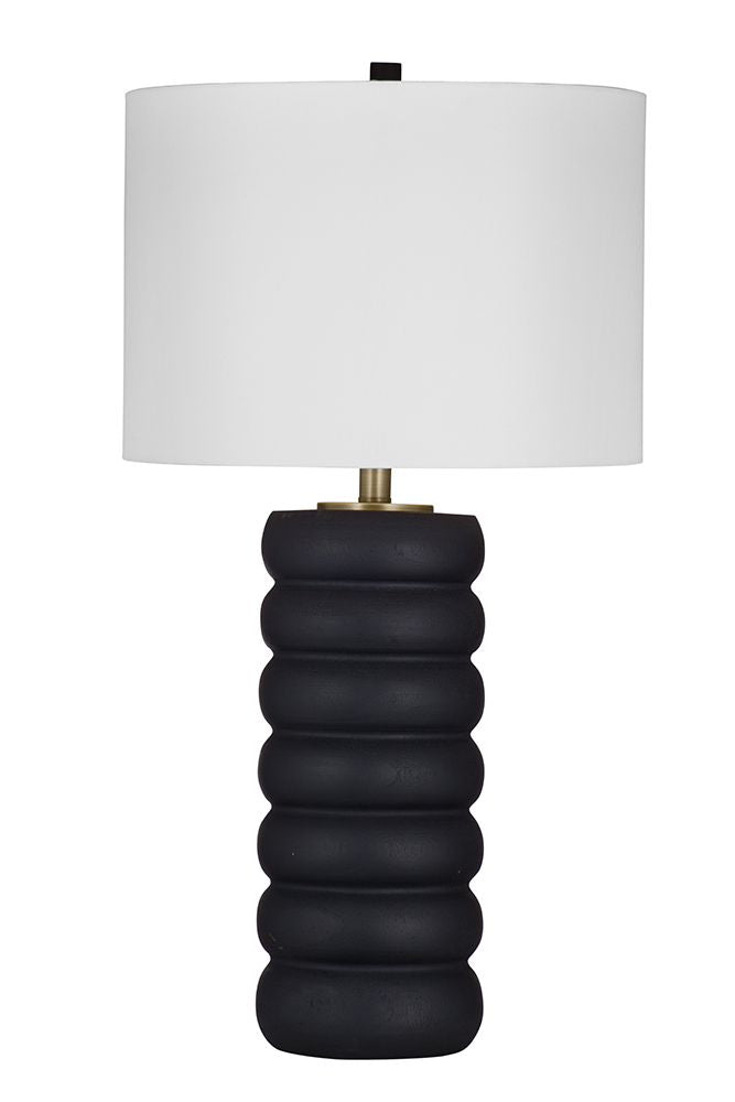 Bassett Mirror - Pareena 30" Black Resin Table Lamp - L4394T view 1