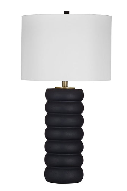 Bassett Mirror - Pareena 30" Black Resin Table Lamp - L4394T view 1