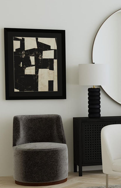 Bassett Mirror - Pareena 30" Black Resin Table Lamp - L4394T view 4