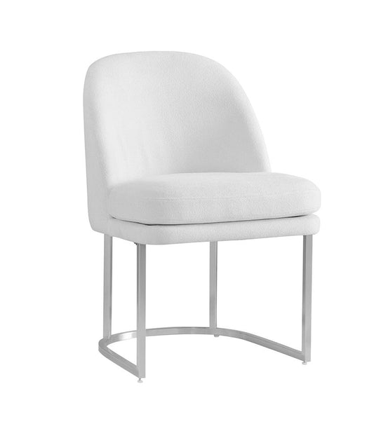 Bassett Mirror - Pearl Ivory Boucle Dining Chair - 9735-DR-800 view 1