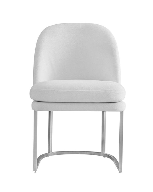 Bassett Mirror - Pearl Ivory Boucle Dining Chair - 9735-DR-800 view 2