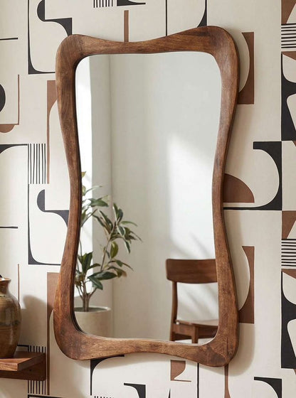 Bassett Mirror - Penelope 62" Brown Rectangular Wall Mirror - M5296 view 5