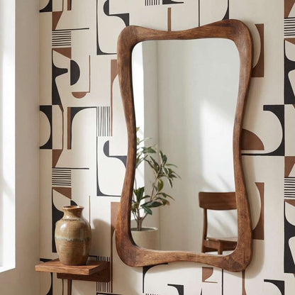 Bassett Mirror - Penelope 62" Brown Rectangular Wall Mirror - M5296 view 6
