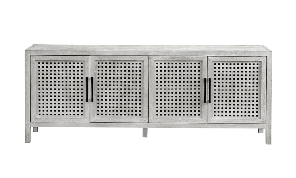 Bassett Mirror - Pentak 76" Whitewashed Mango Four-Door Storage Cabinet - 8236-DR-576 view 2