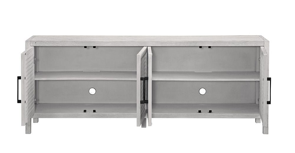 Bassett Mirror - Pentak 76" Whitewashed Mango Four-Door Storage Cabinet - 8236-DR-576 view 3