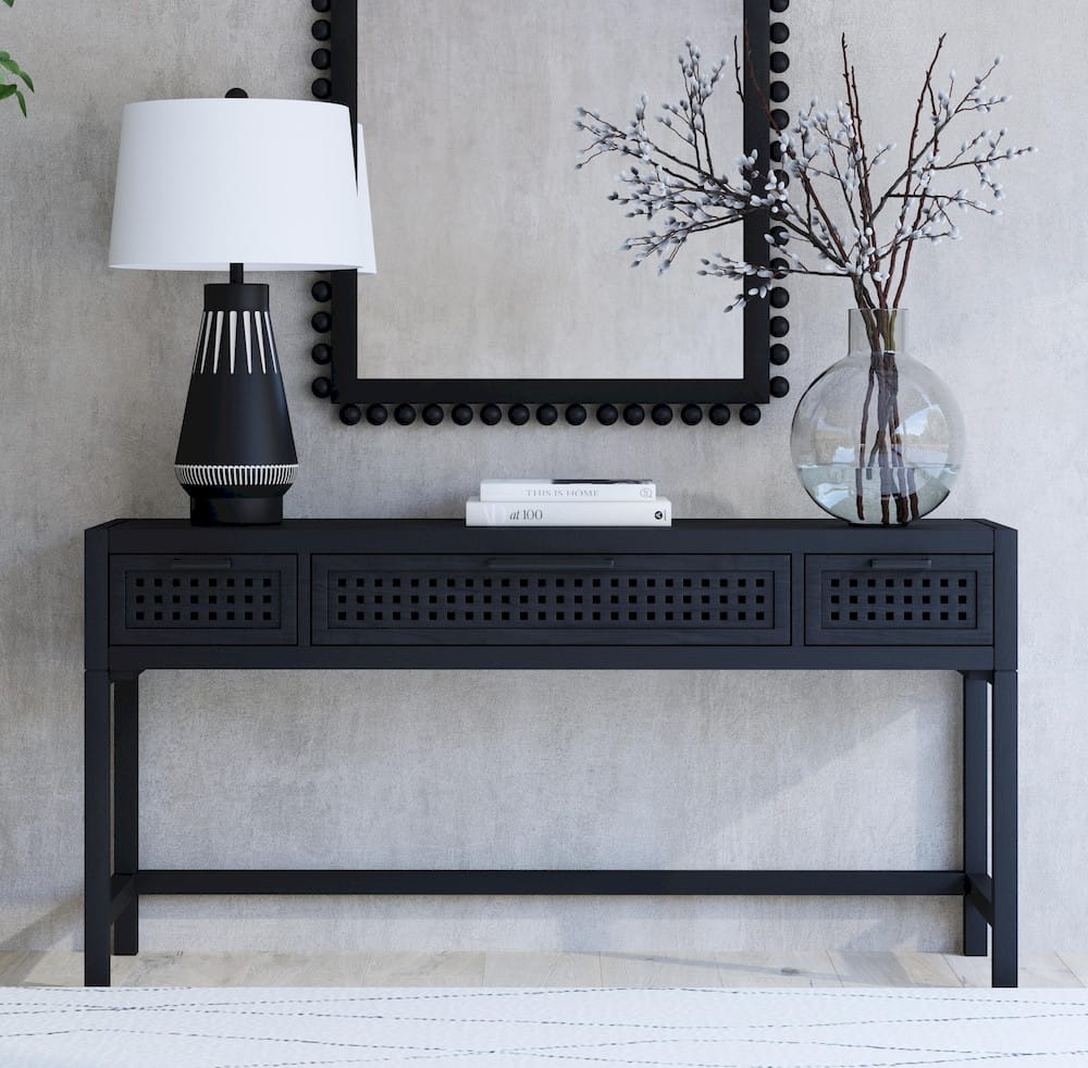 Bassett Mirror - Pentak Console Table - 8235-LR-400 view 3