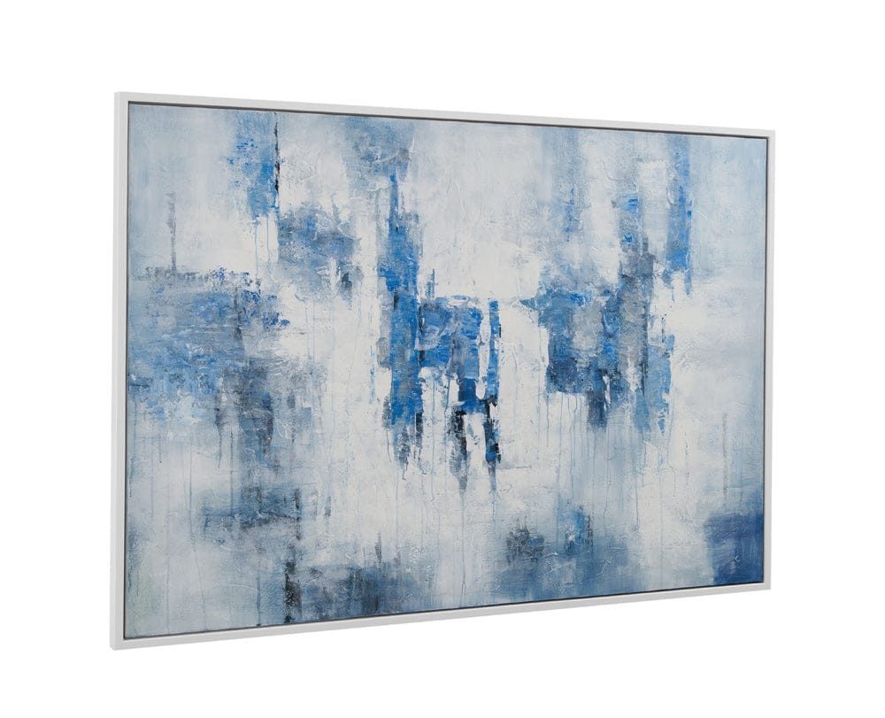 Bassett Mirror - Perdido Framed Canvas in White Frame - 7301-056 view 1