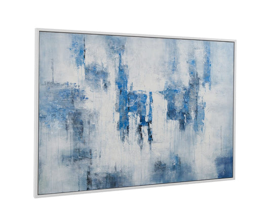 Bassett Mirror - Perdido Framed Canvas in White Frame - 7301-056 view 1