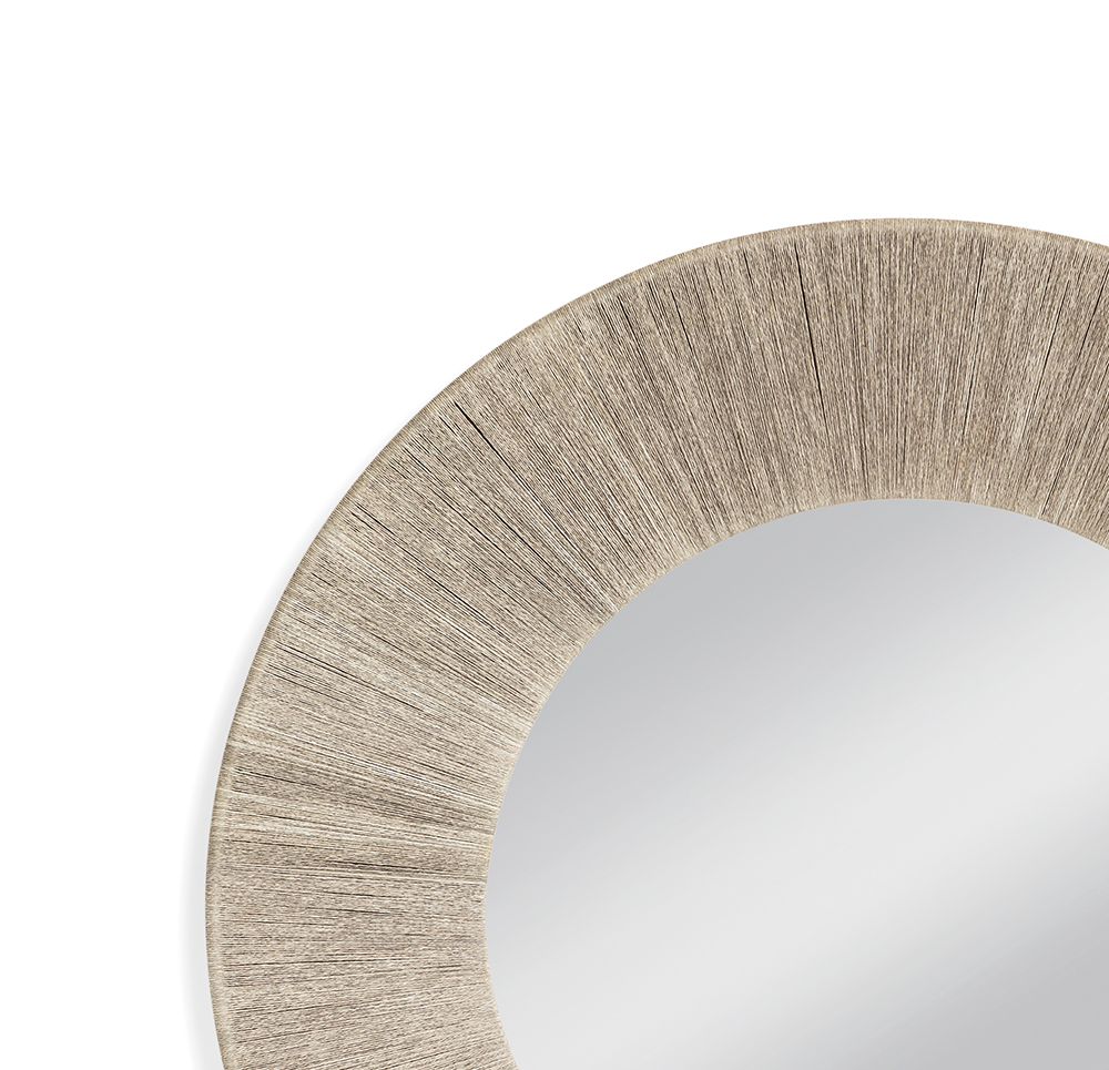 Bassett Mirror - Perez 48" Gray Round Wall Mirror - M4554 view 3