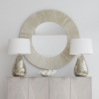 Bassett Mirror - Perez 48" Gray Round Wall Mirror - M4554 view 6