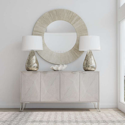 Bassett Mirror - Perez 48" Gray Round Wall Mirror - M4554 view 7