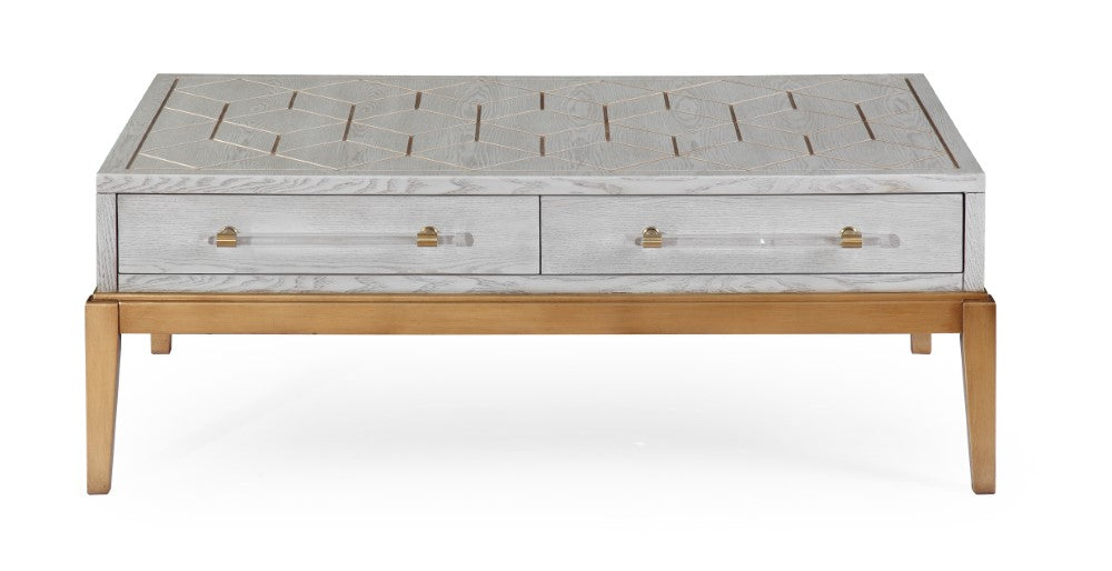 Bassett Mirror - Perrine Rectangular Cocktail Table - 2430-LR-100 veiw 1
