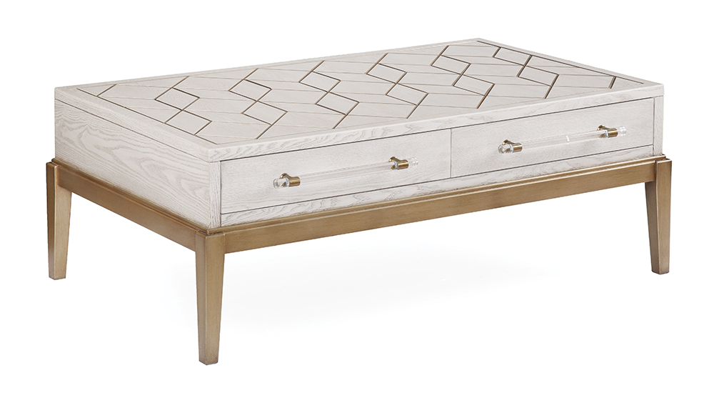 Bassett Mirror - Perrine White Coffee Table - 2431-LR-100 view 1