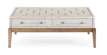 Bassett Mirror - Perrine White Coffee Table - 2431-LR-100 view 2
