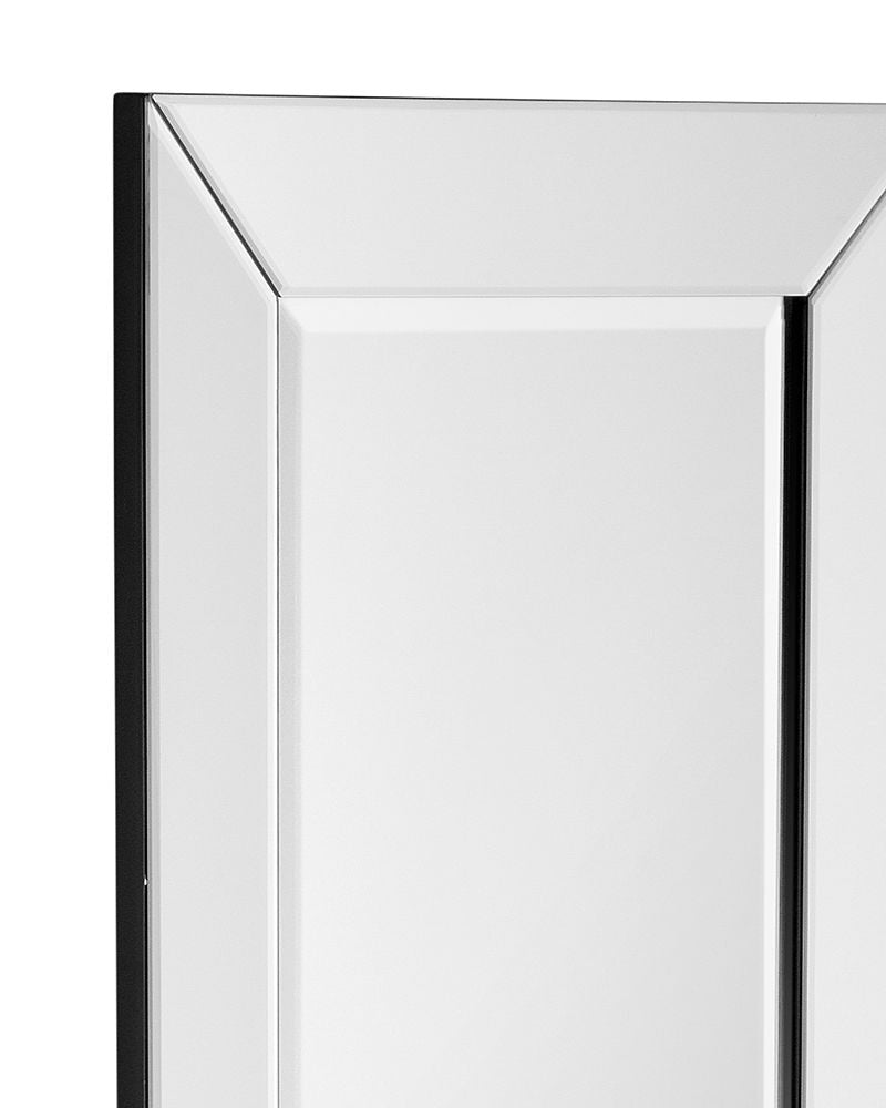 Bassett Mirror - Perry 60" Black Rectangular Wall Mirror - M5171B view 3