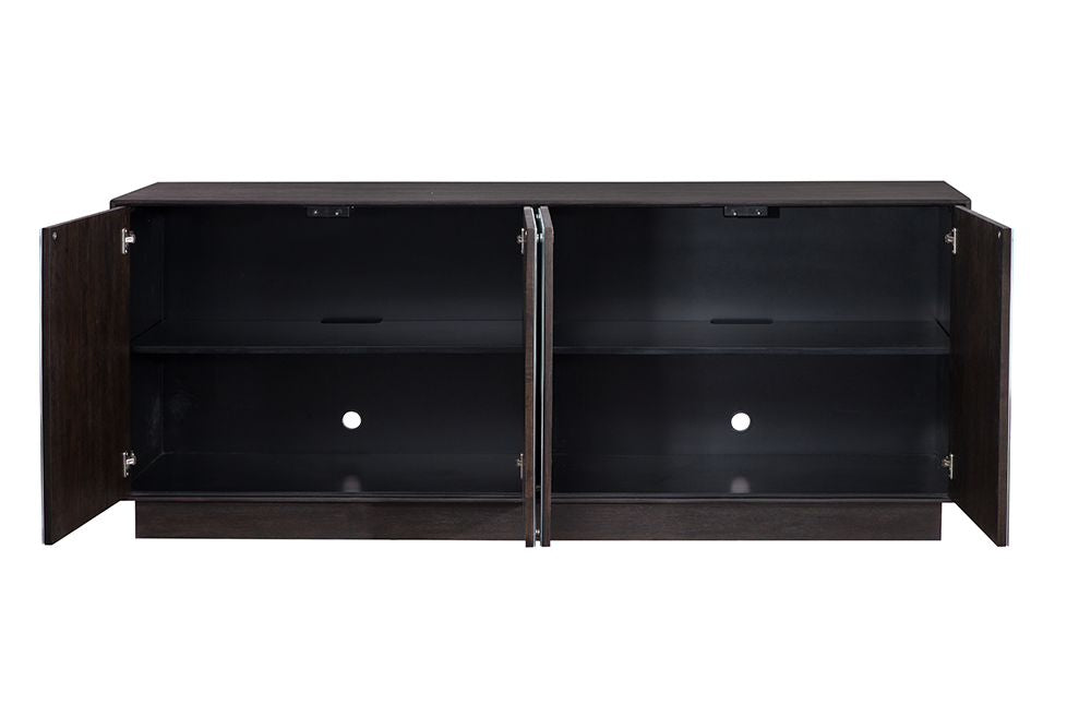 Bassett Mirror - Perspective 78" Blue Glass Storage Cabinet - 7285-DR-576 view 3