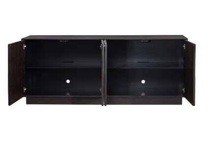 Bassett Mirror - Perspective 78" Blue Glass Storage Cabinet - 7285-DR-576 view 3