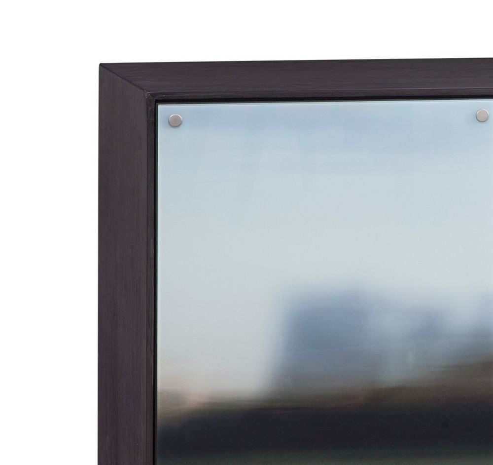 Bassett Mirror - Perspective 78" Blue Glass Storage Cabinet - 7285-DR-576 view 5