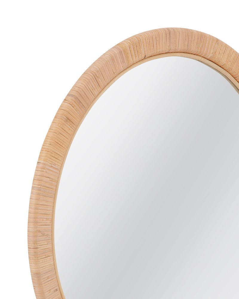 Bassett Mirror - Picardy Wall Mirror in Light Natural Rattan - M5262 view 3