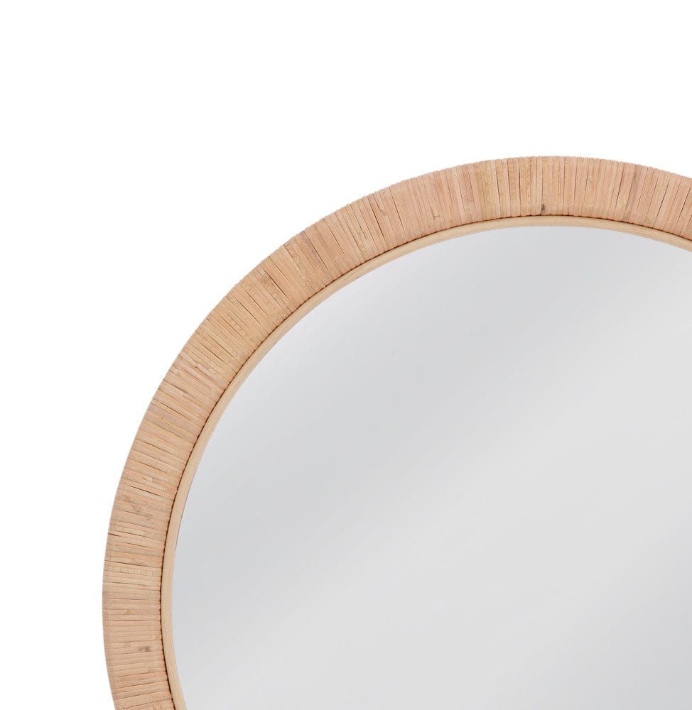 Bassett Mirror - Picardy Wall Mirror in Light Natural Rattan - M5262 view 4