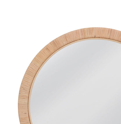Bassett Mirror - Picardy Wall Mirror in Light Natural Rattan - M5262 view 4
