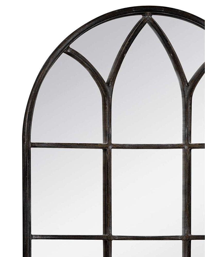 Bassett Mirror - Pinole 85" Brown Arched Floor Mirror - M3838 view 2