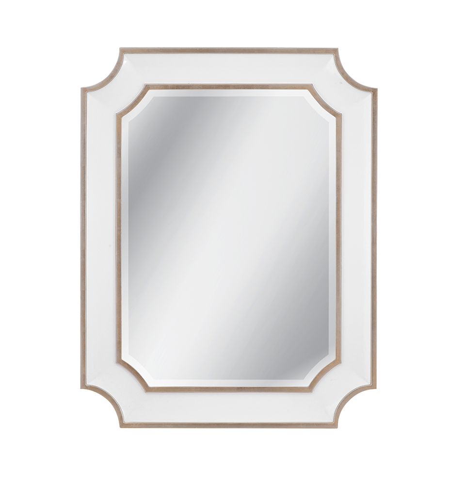 Bassett Mirror - Preston 46" Silver Rectangular Wall Mirror - M5125B view 1