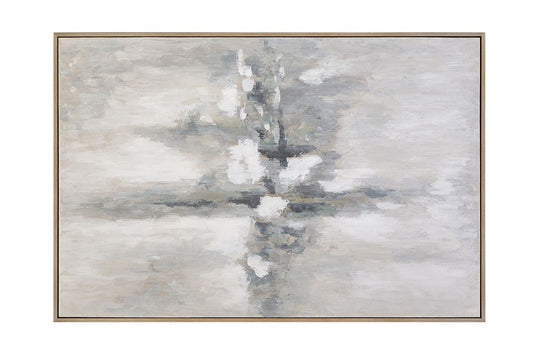 Bassett Mirror - Quiet Reflection Neutral Landscape Framed Canvas - 7301-133 view 1