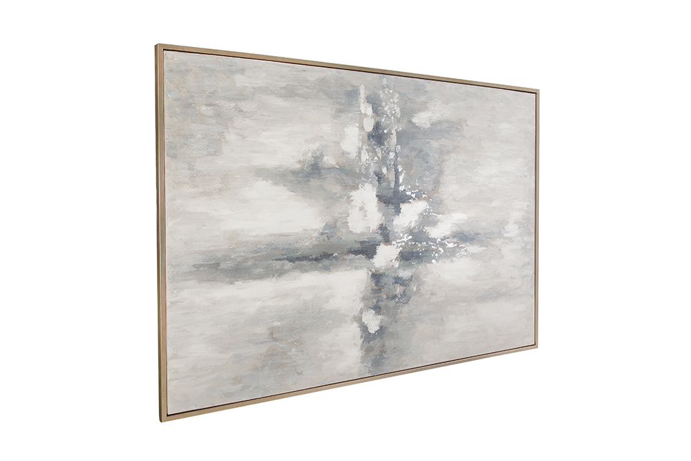 Bassett Mirror - Quiet Reflection Neutral Landscape Framed Canvas - 7301-133 view 2