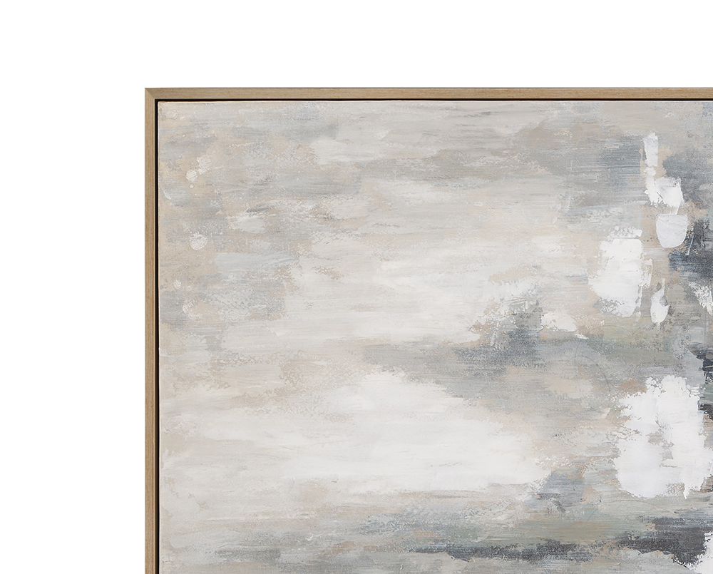 Bassett Mirror - Quiet Reflection Neutral Landscape Framed Canvas - 7301-133 view 4