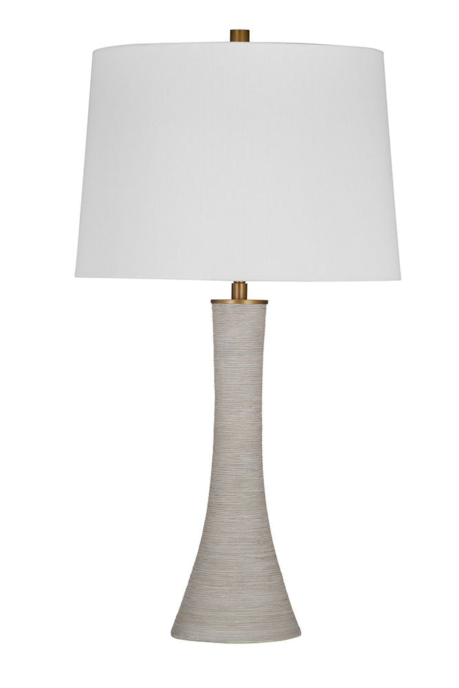 Bassett Mirror - Ranier 28" Gray Resin Table Lamp - L4474T view 1