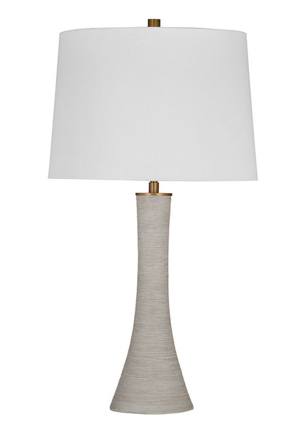 Bassett Mirror - Ranier 28" Gray Resin Table Lamp - L4474T view 1