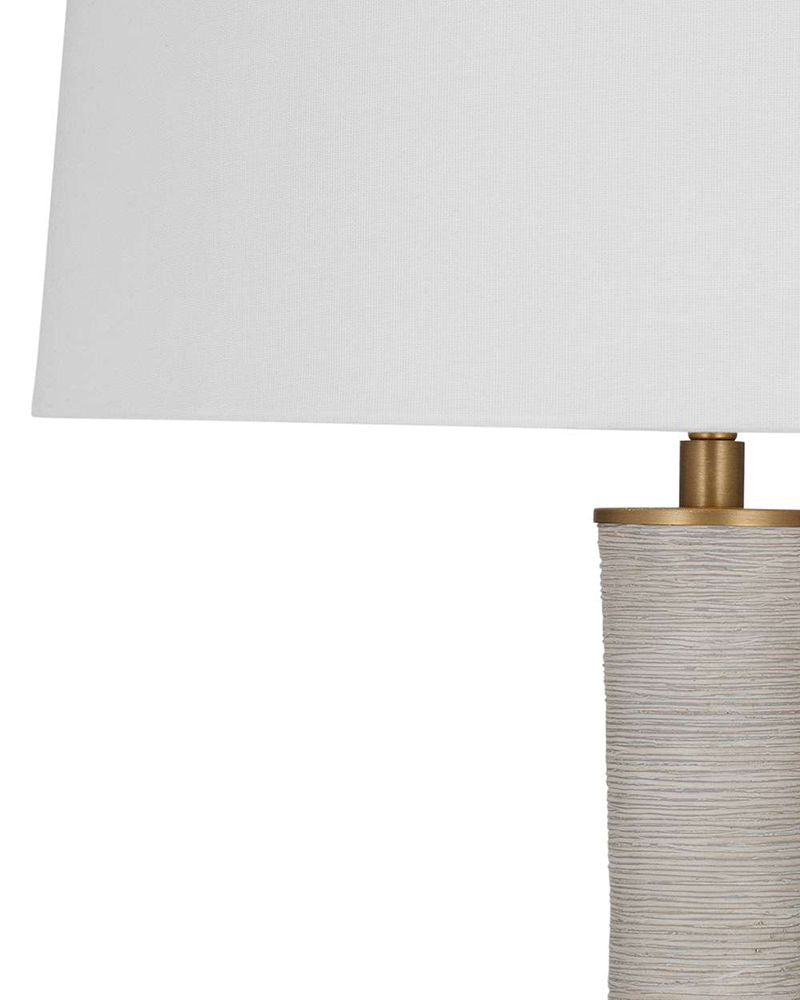 Bassett Mirror - Ranier 28" Gray Resin Table Lamp - L4474T view 2