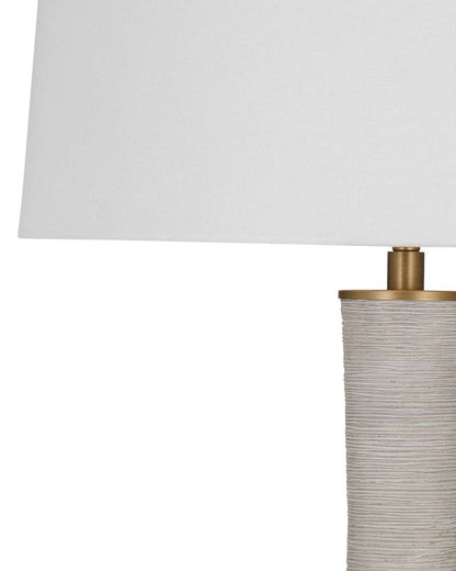 Bassett Mirror - Ranier 28" Gray Resin Table Lamp - L4474T view 2