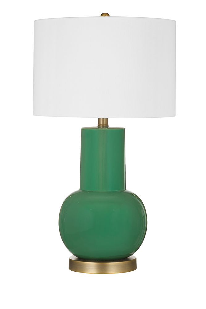Bassett Mirror - Ravelle 30" Green Ceramic Table Lamp - L4843T view 1