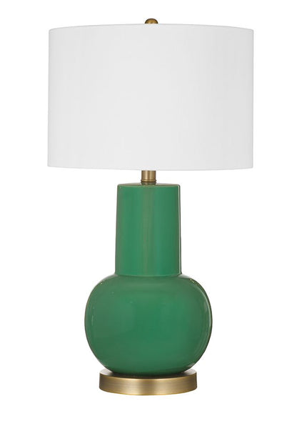 Bassett Mirror - Ravelle 30" Green Ceramic Table Lamp - L4843T view 1