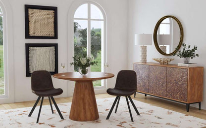 Bassett Mirror - Raynor Round Dining Table - 7315-700B-T veiw 3